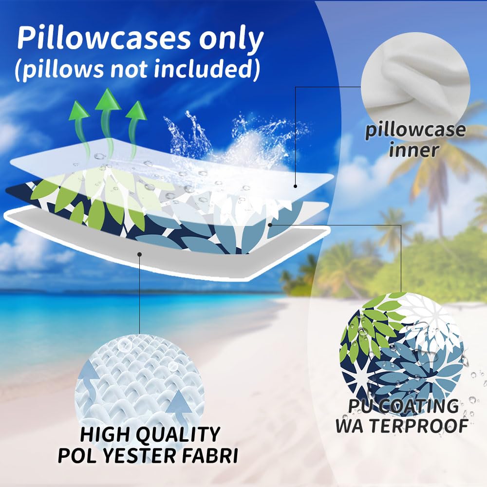 DFXSZ two sided pattern print on outdoor pillow cover for versatile styling.