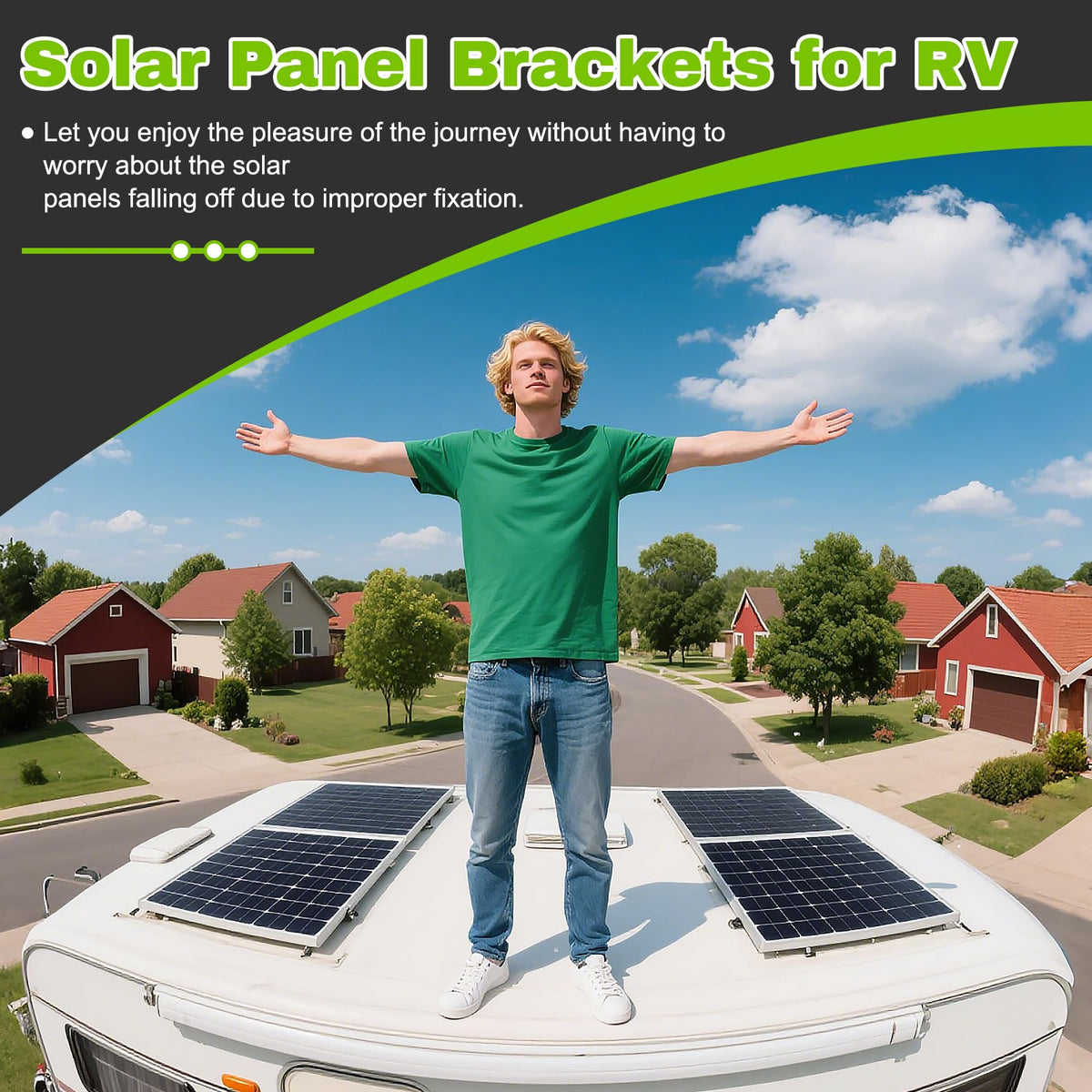 Dgavxa 2400Pa windproof brackets resist gusts for safer sun power