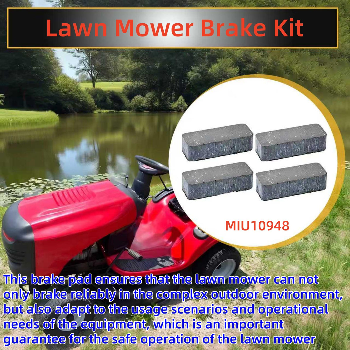 Dgdhf brake pads for LA100 with consistent braking performance