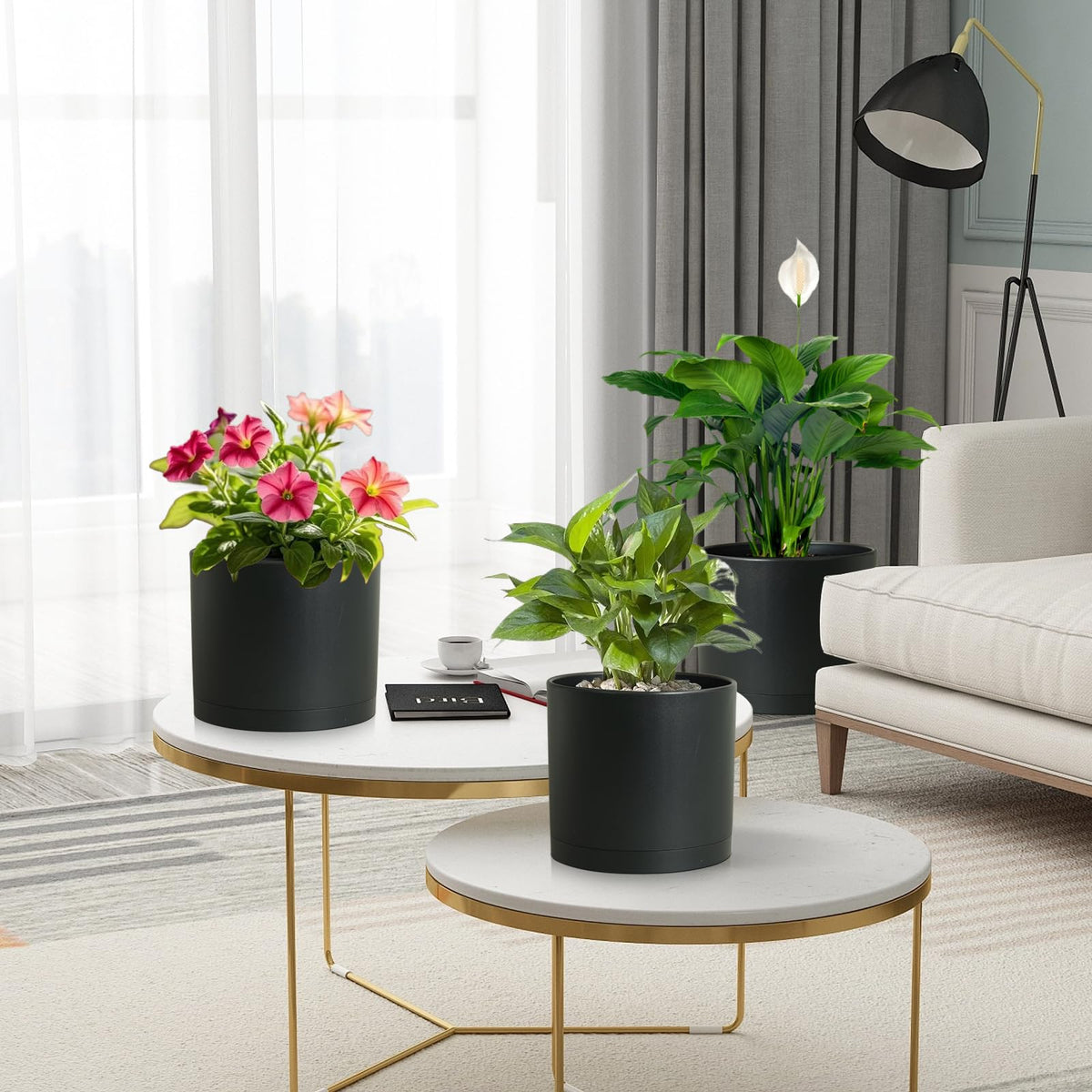 DGJDLWHX-green-brown pot adds fresh color to homes and terrariums.