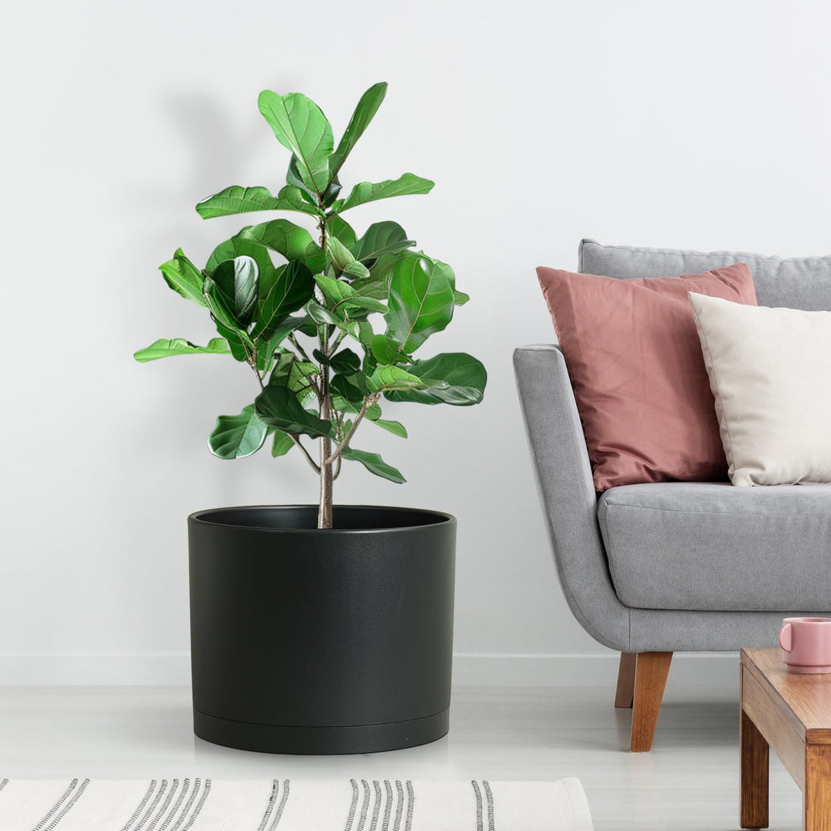 DGJDLWHX-lightweight-durable-plastic pot is easy to move without breaking.