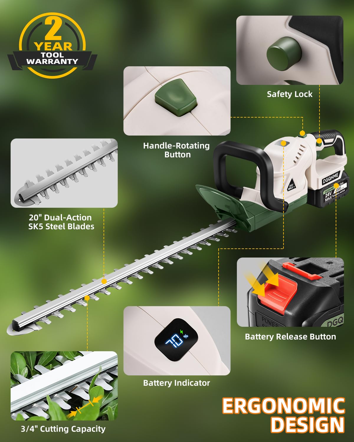 DGQHME safety switch prevents accidental startup for safer use
