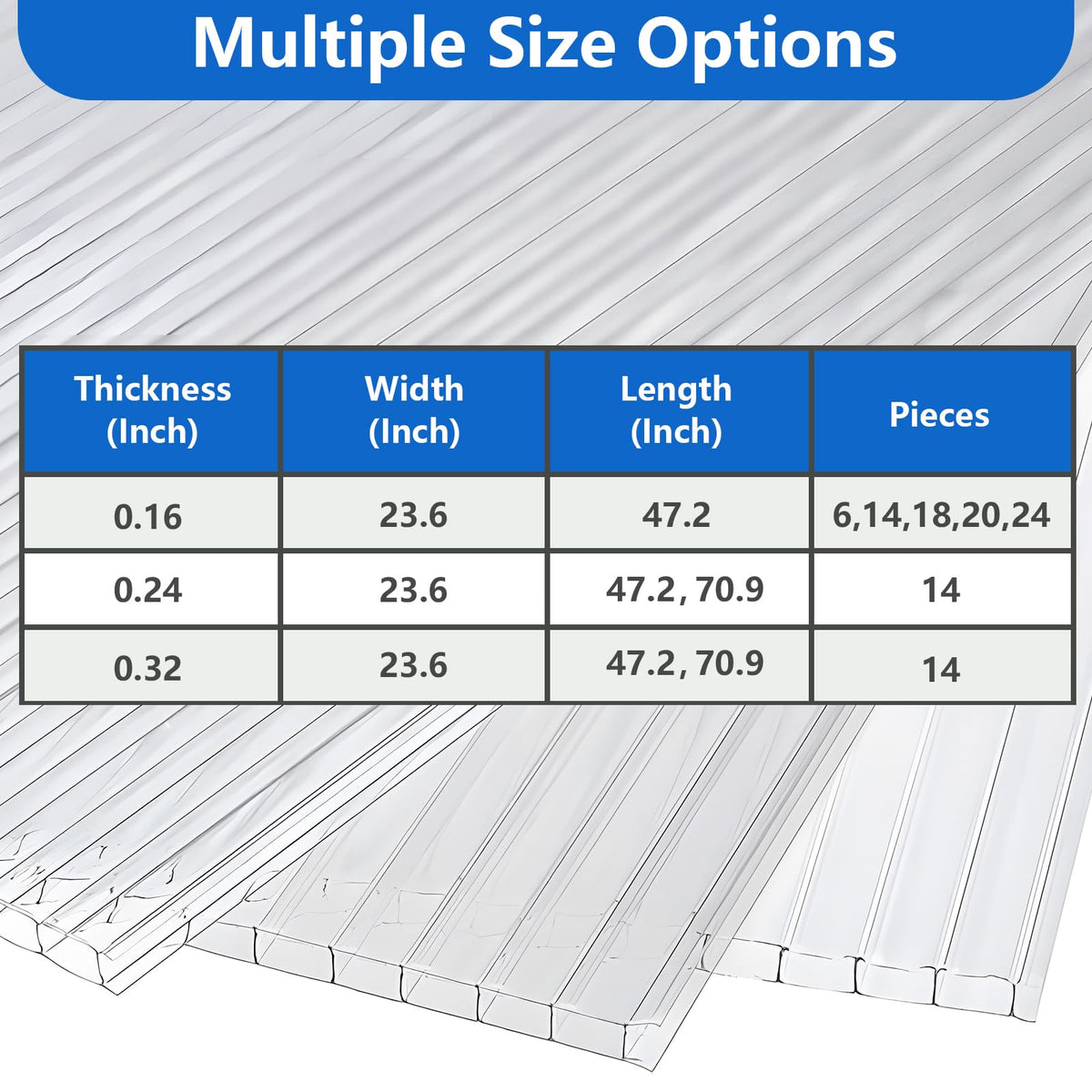 DGSL panels packaged for convenient shipping and storage