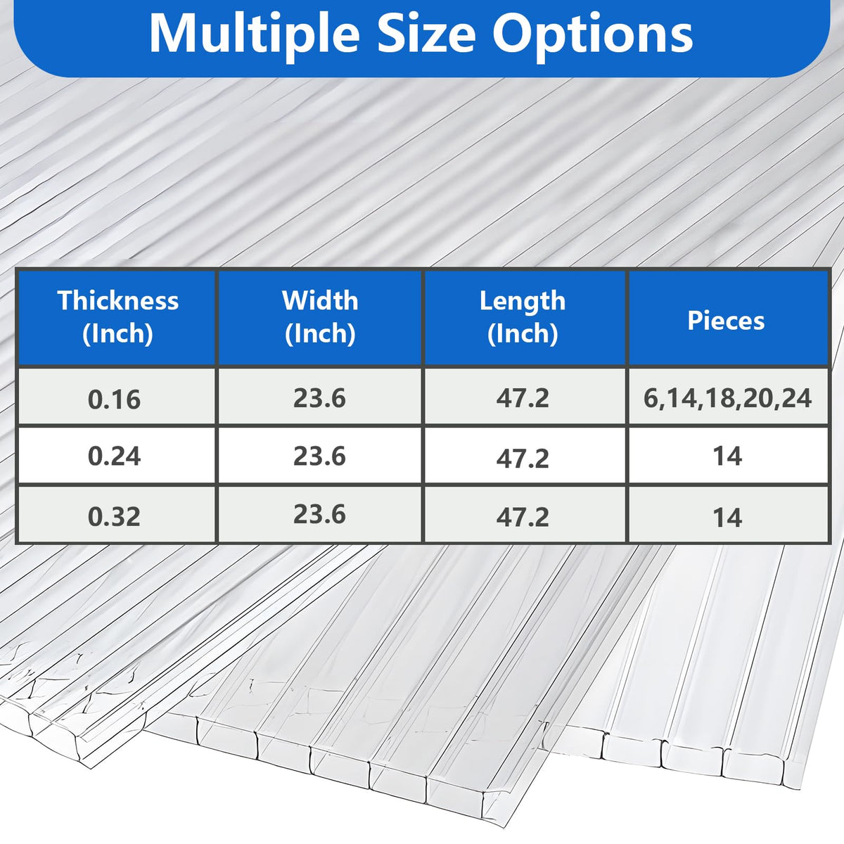 DGSL shatterproof polycarbonate panel ready for all-weather greenhouse coverage