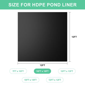 DGSL 20 mil thickness provides tear resistance and flexibility for backyard ponds.