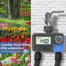 dgtenk sprinkler timer ip54 waterproof design protects against rain.