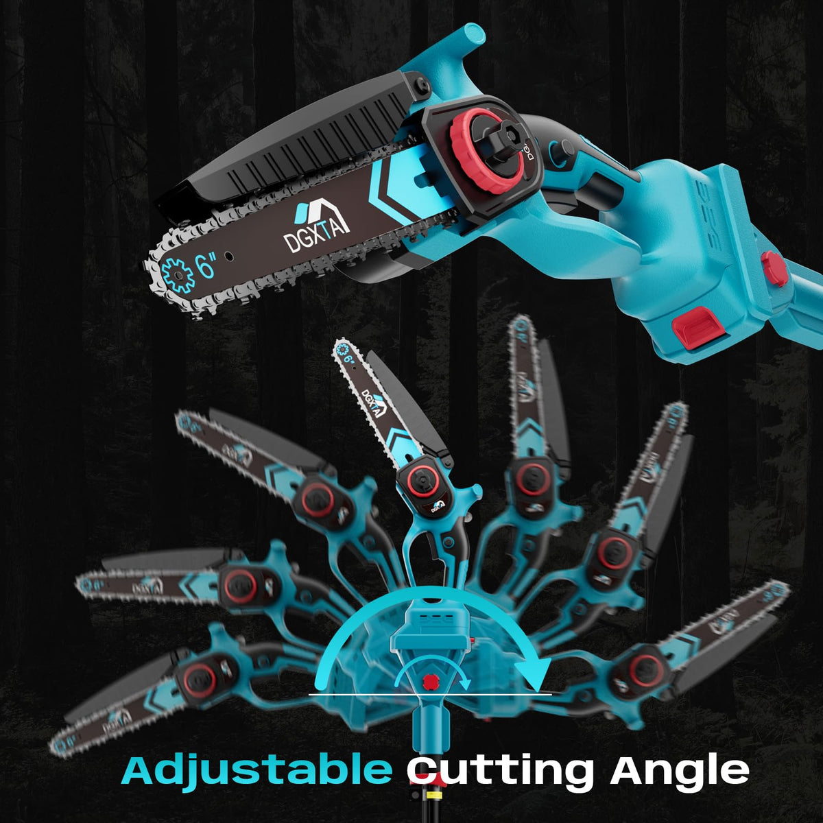 DGXTA automatic lubrication keeps the chain moving smoothly.