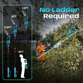 DGXTA dual 4000mAh batteries sustain longer pruning sessions.