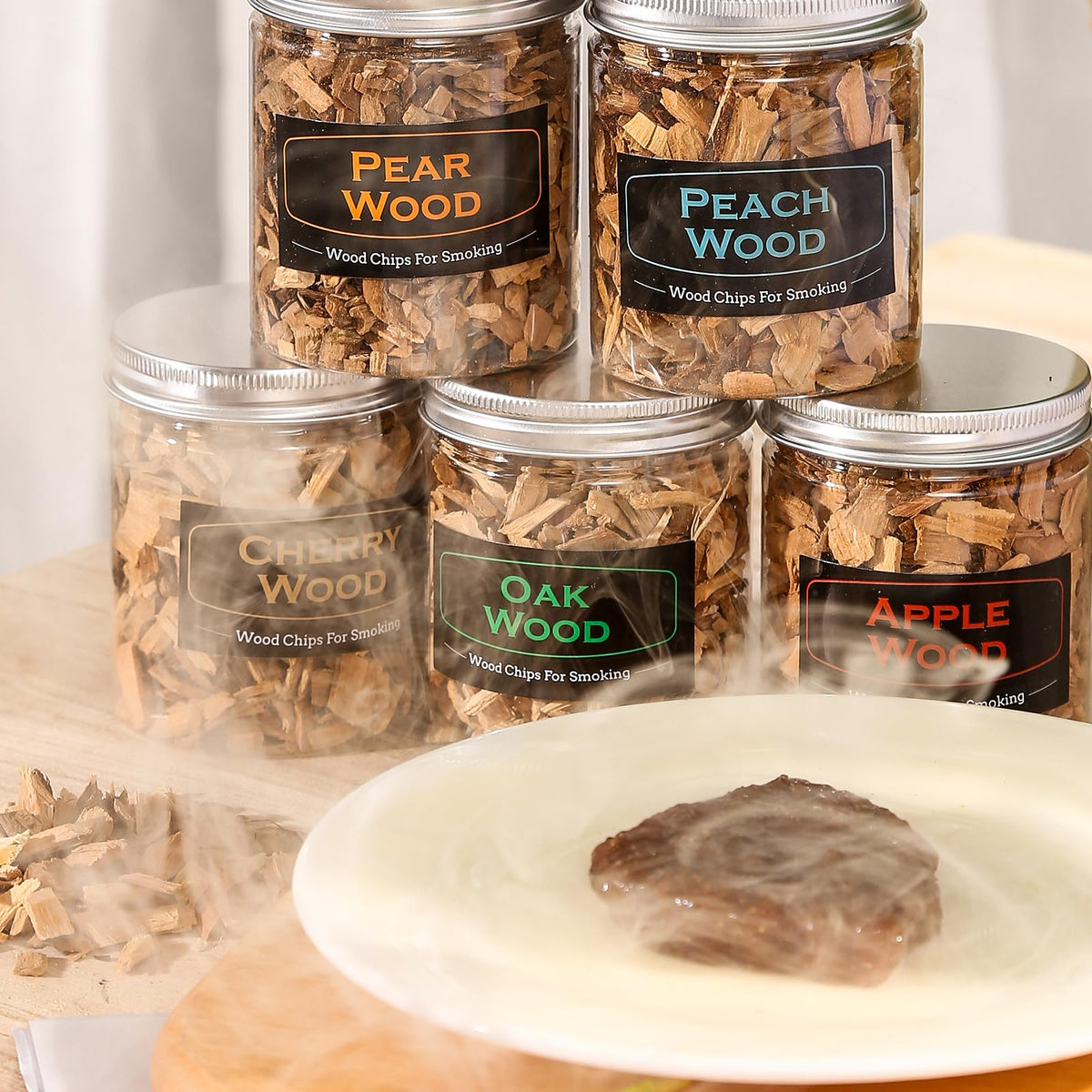DGYJJZ cherry wood chips for subtle sweetness on chicken and game meats