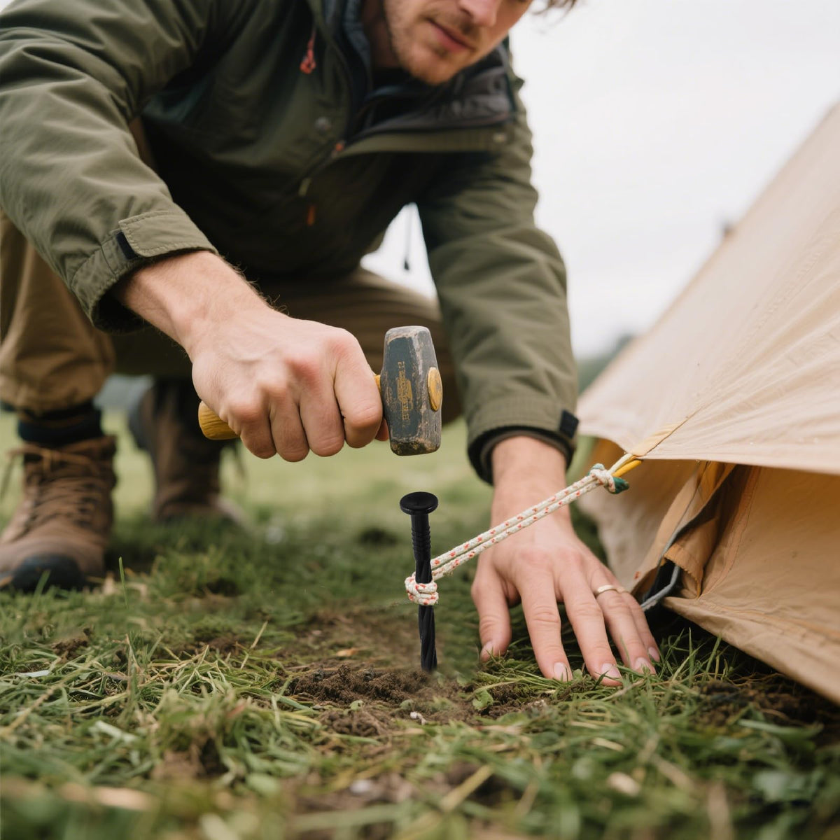 DharBnt garden fabric stakes are easy to install for quick projects