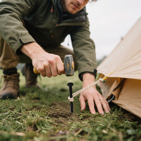 DharBnt garden fabric stakes are easy to install for quick projects