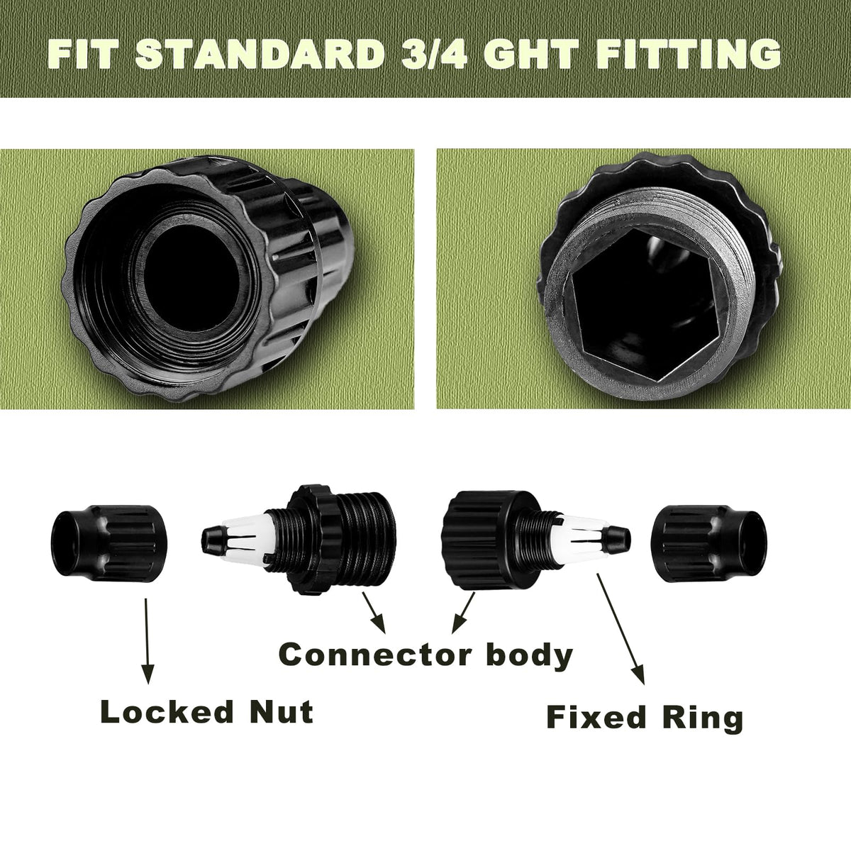 Dhieong compatibility with 3/4-inch hoses for garden tasks