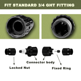 Dhieong compatibility with 3/4-inch hoses for garden tasks