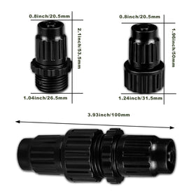 Dhieong hose connectors close-up show durable ABS+TPR construction