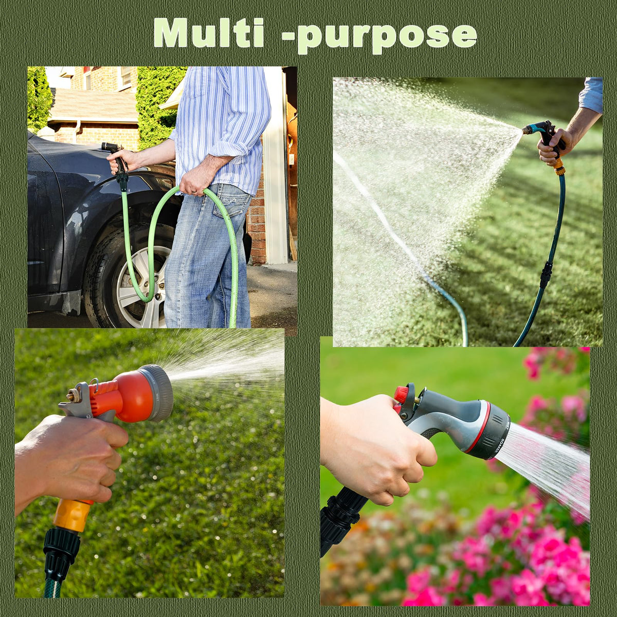 Dhieong outdoor use: repair kit ready for watering and cleaning