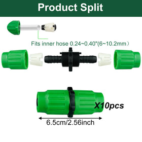 Dhieong plastic hose connectors with secure male and female fittings.