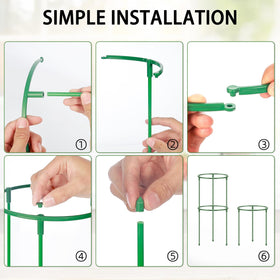 ABS plastic garden stakes are weather resistant and reusable