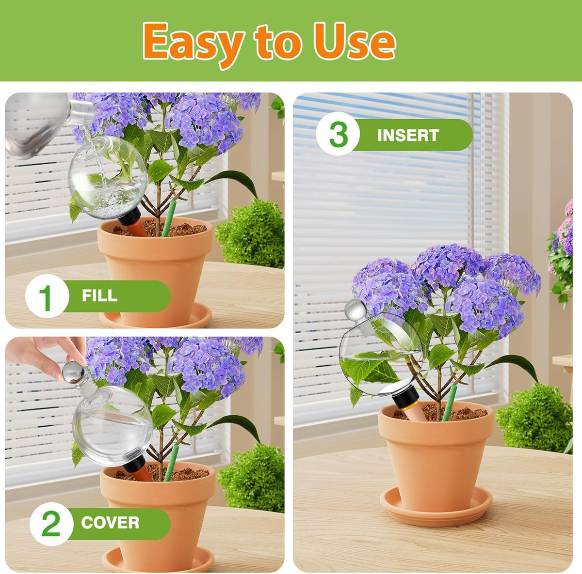 DI QIU REN 19oz bulb in use watering indoor plants