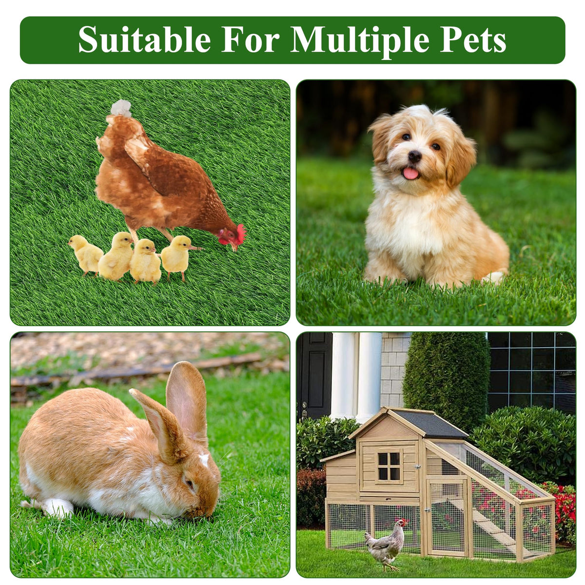 DI QIU REN nesting pad durable-material resists wear for indoor and outdoor coops.