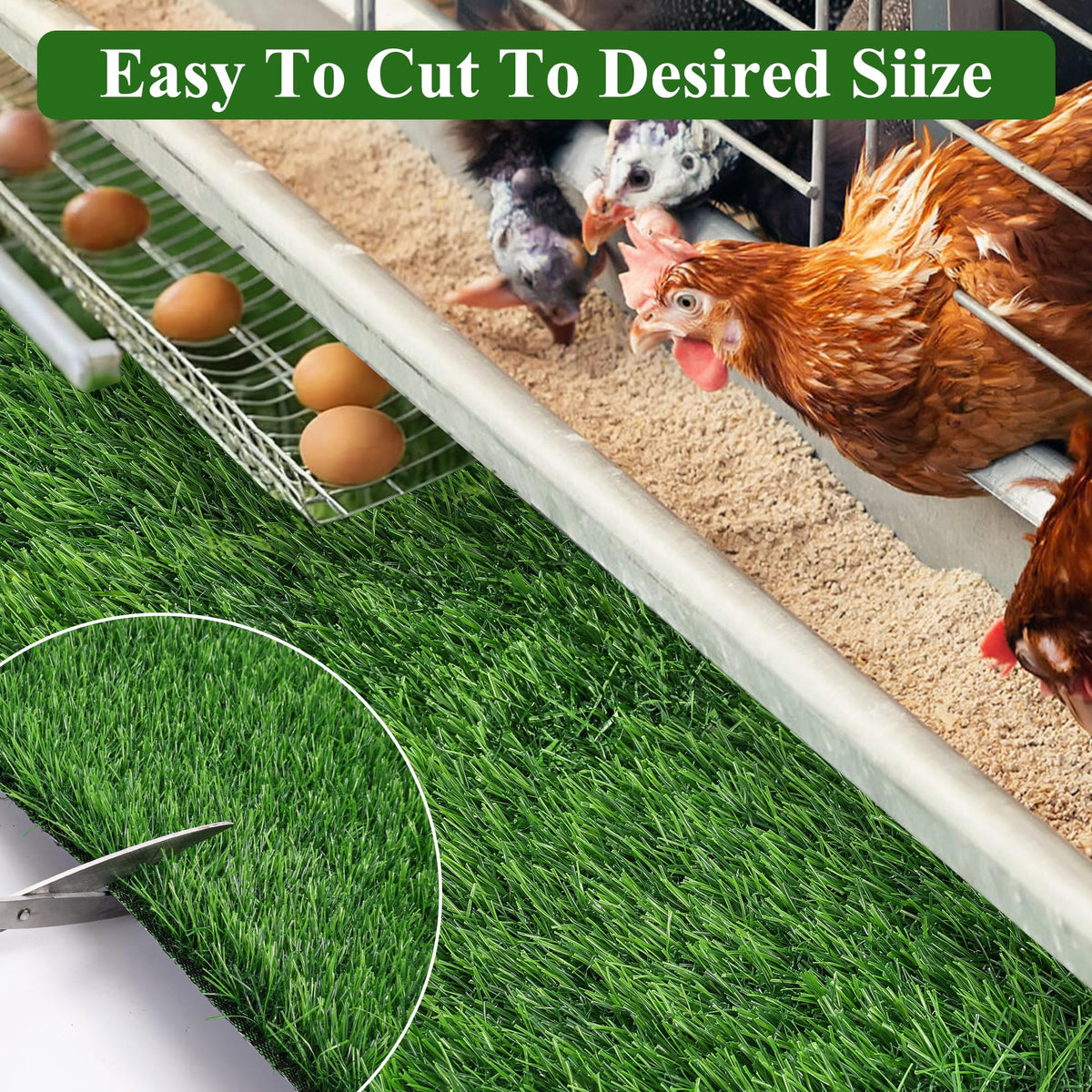 DI QIU REN nesting pad washable and reusable for simple coop upkeep.
