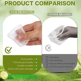 DI QIU REN reusable clear pots offer durable use for seasons of seed starting.