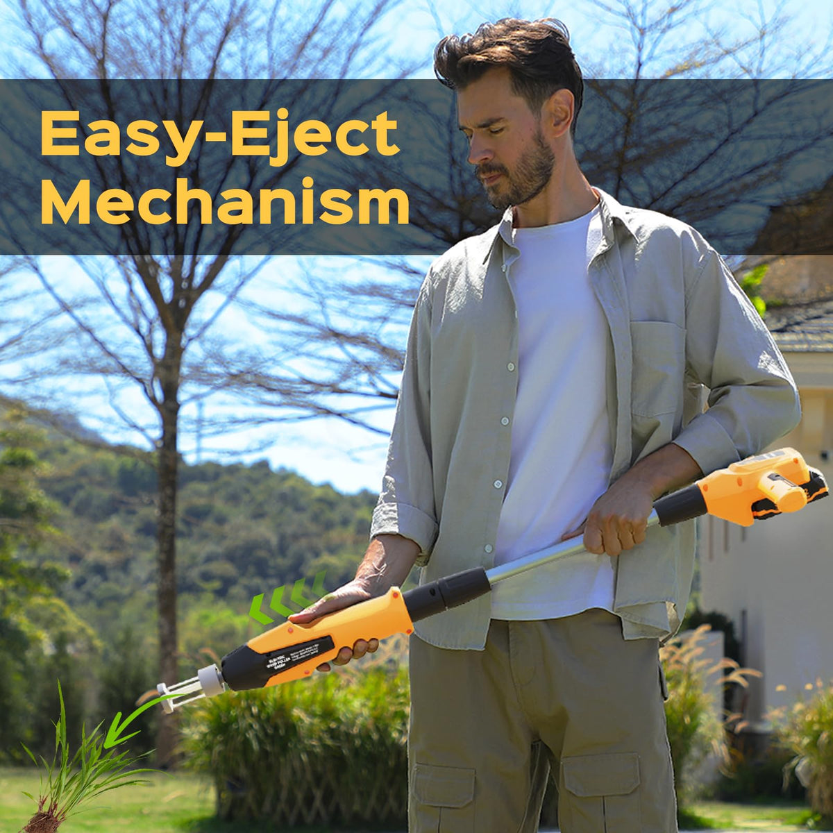 DIAINSKY detachable handle simplifies storage and transport after use.