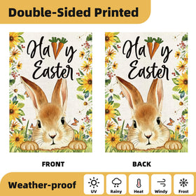 Diakopes welcome flags with bold text greet guests outdoors.