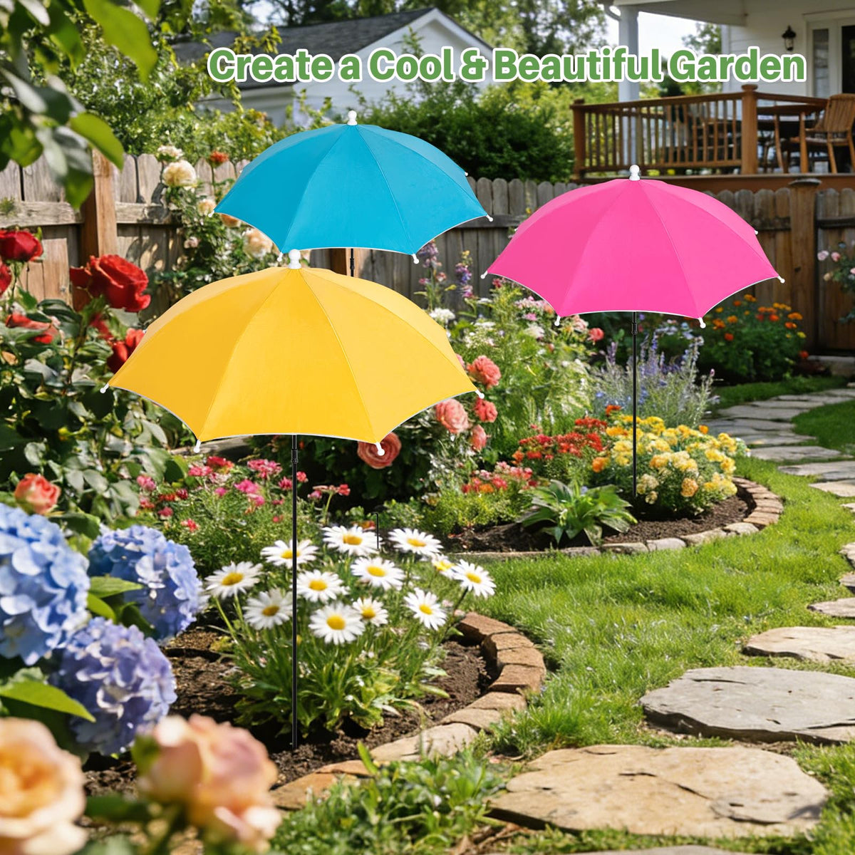 DIANlOVS adjustable shade for even coverage on tall plants.
