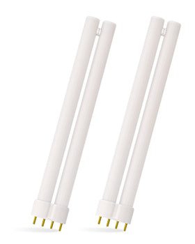 Dichroma 24W H-shaped bulb front view, easy replacement for compatible bug zappers.