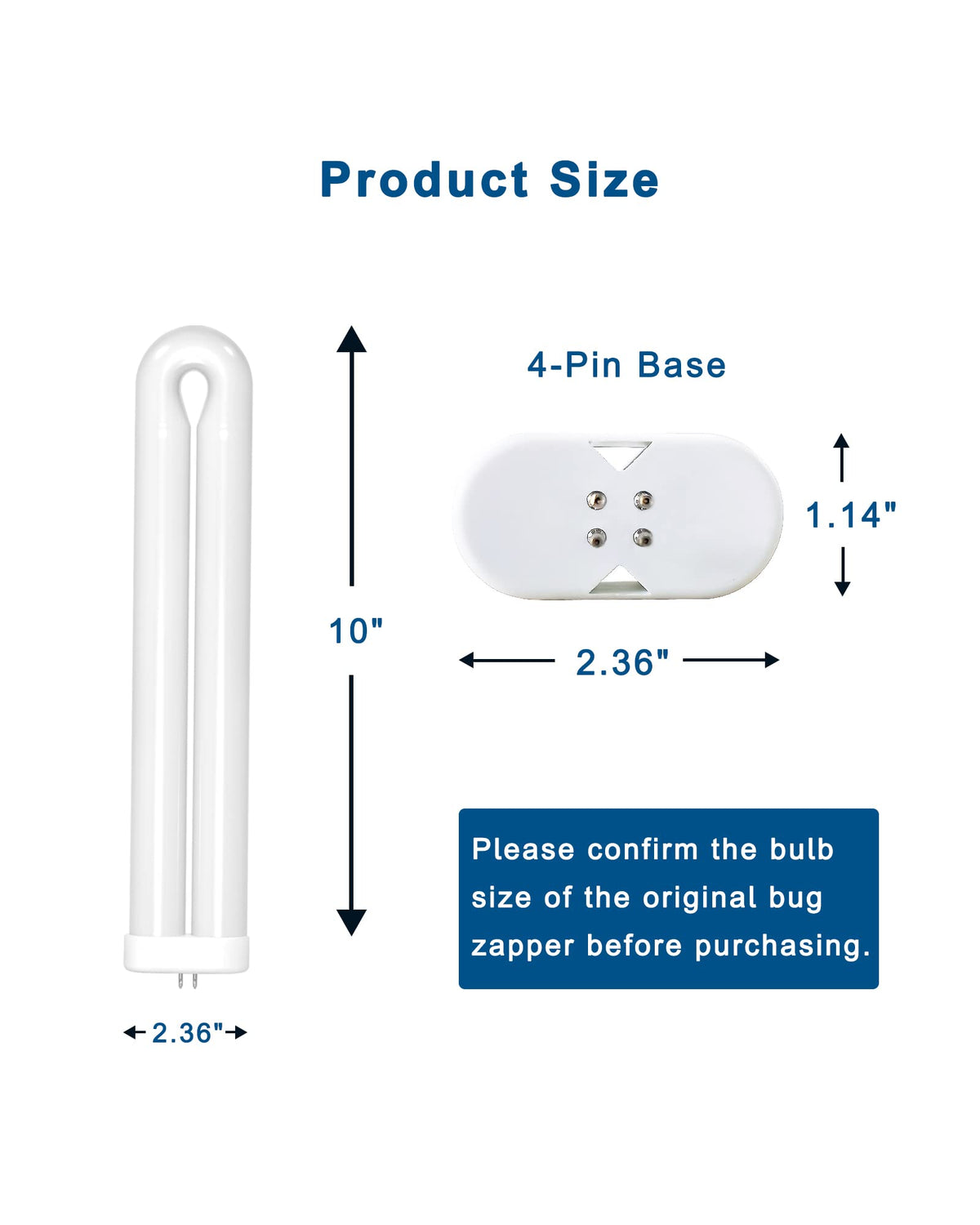 BF190 replacement bulb for outdoor 32W T8 insect killers.
