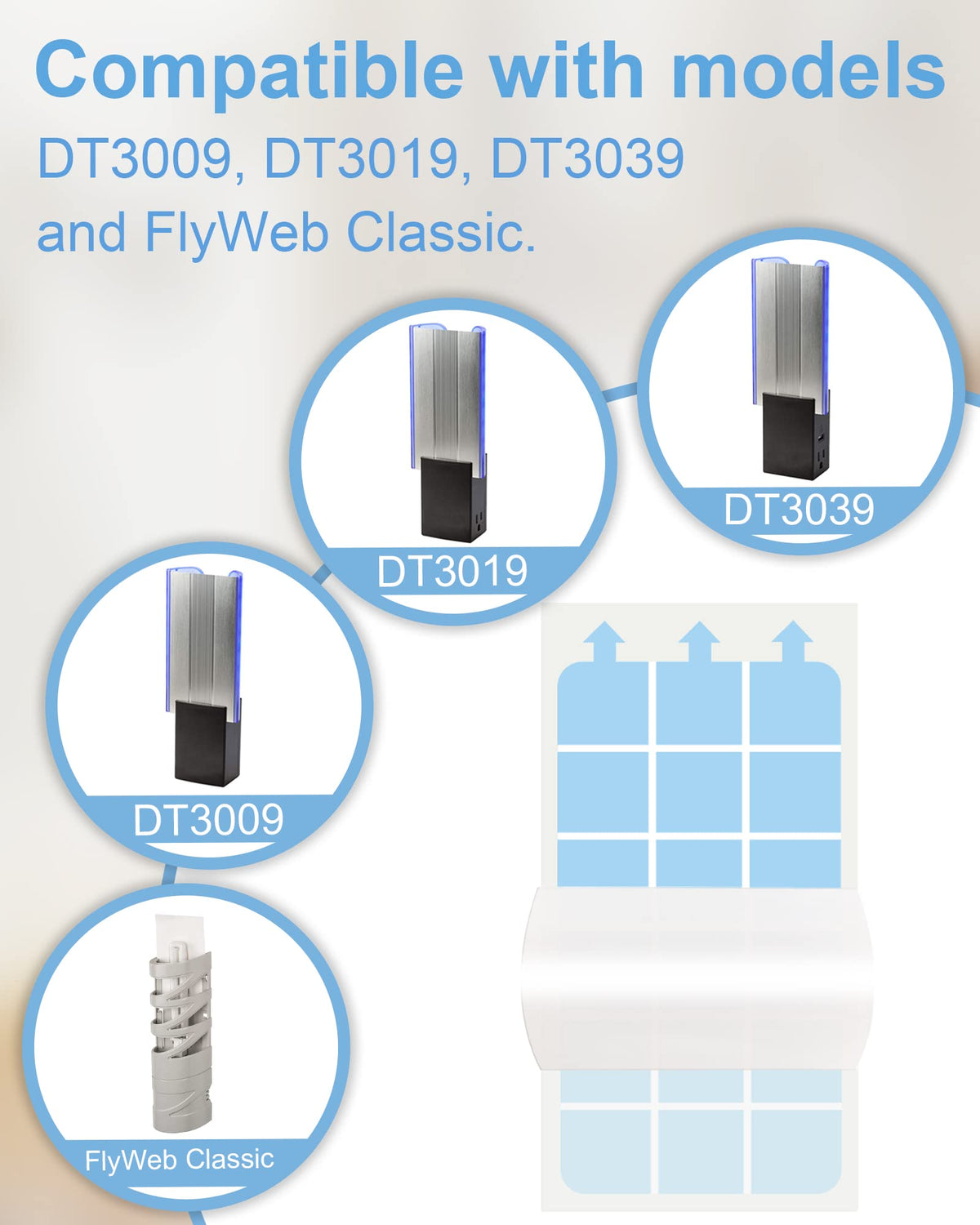 Dichroma Dynatrap glue card pack 02 shown for easy replacement and pest capture.