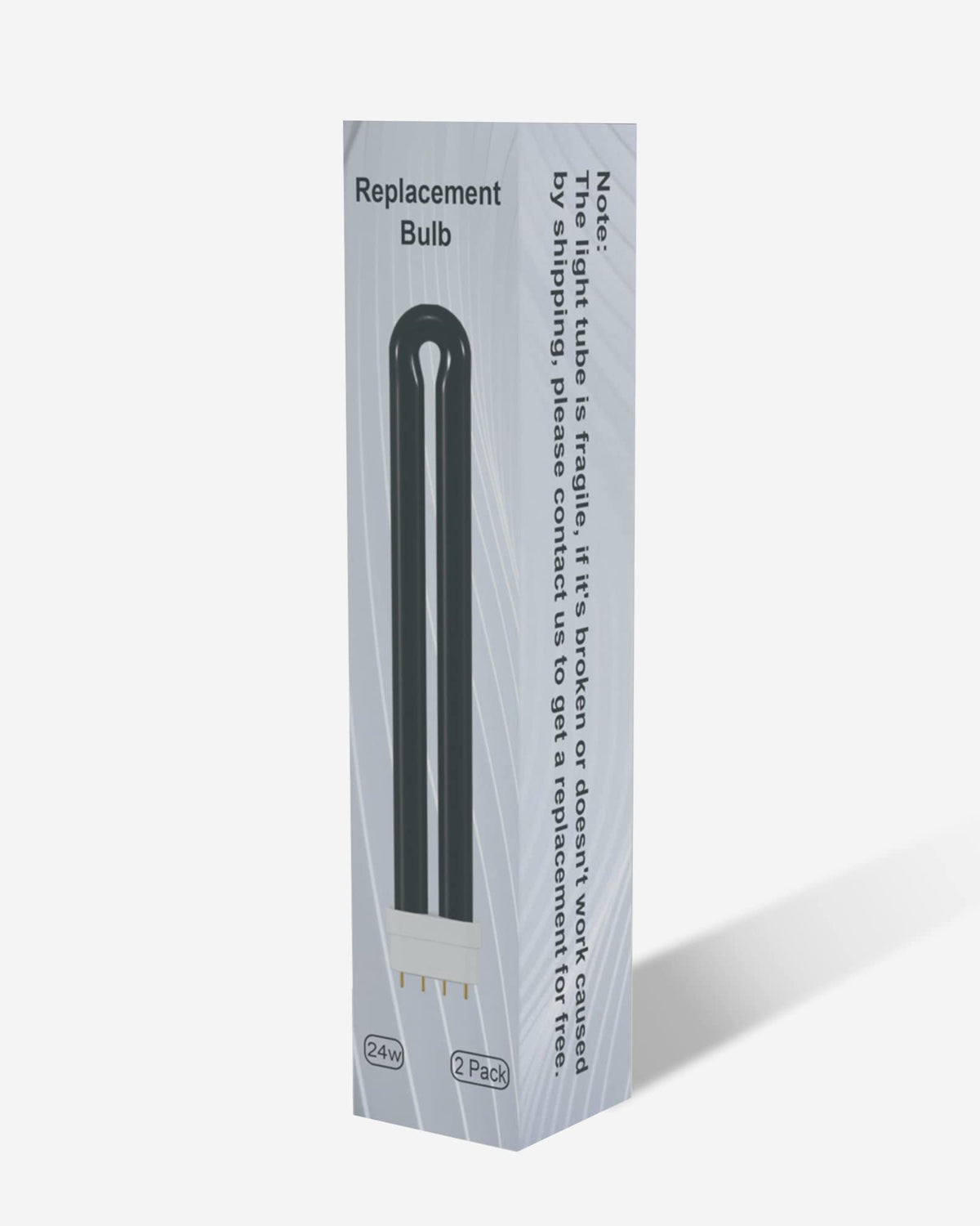 Fragile light tube; handle carefully to prevent shipping damage.