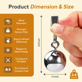 DICONSY easy clip removal weights allow quick setup and takedown