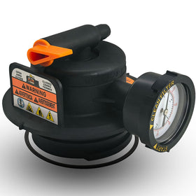 Dicsley 2420MAR2 air relief assembly with pressure gauge for accurate filtration readings