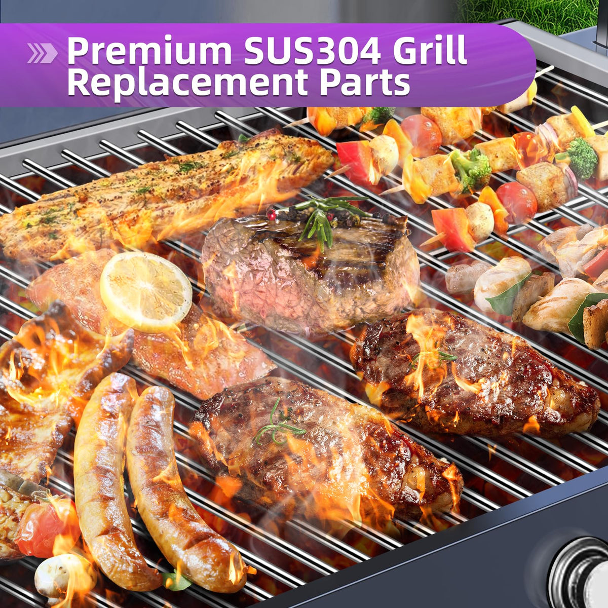 Dictirdy easy-clean grill parts ready for quick maintenance after grilling.