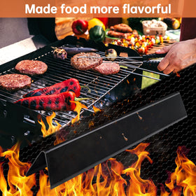 Dictirdy grease shield reduces drips and flare-ups for safer grilling.