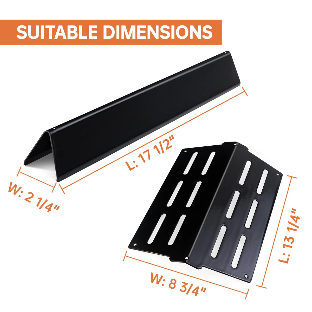 Dictirdy flavorizer bars compatible with Weber Genesis E-series promote consistent cooking.