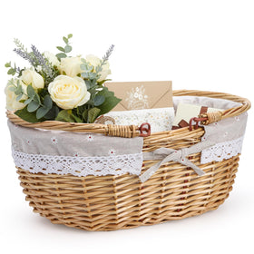 Dicunoy harvest basket wide bottom ideal for garden harvests