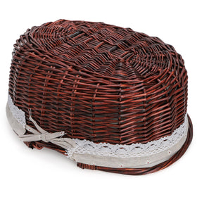 Dicunoy wicker basket for fruits, jams, cheese or snacks—great gift option
