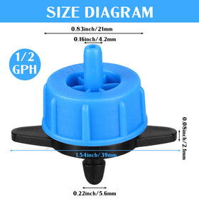 Didaey drip emitter barb connection secures irrigation tubing reliably.