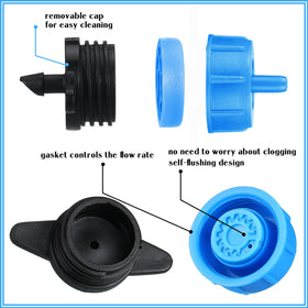 Didaey drip emitter cover shows removable cap for easy cleaning.