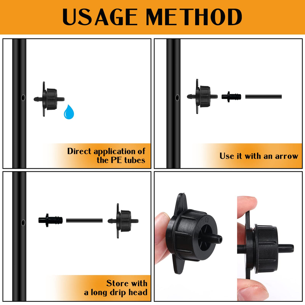 Didaey irrigation tube parts to extend your watering system.