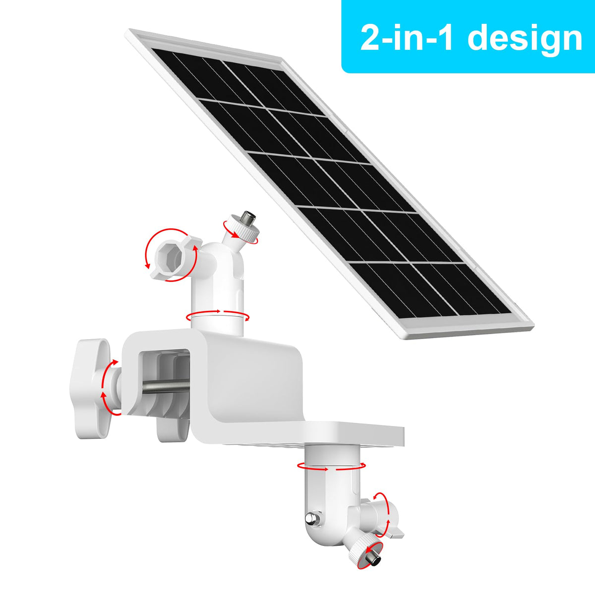 Didalo gutter-mount setup supports Ring Stick Up Cam Battery with flexible placement.