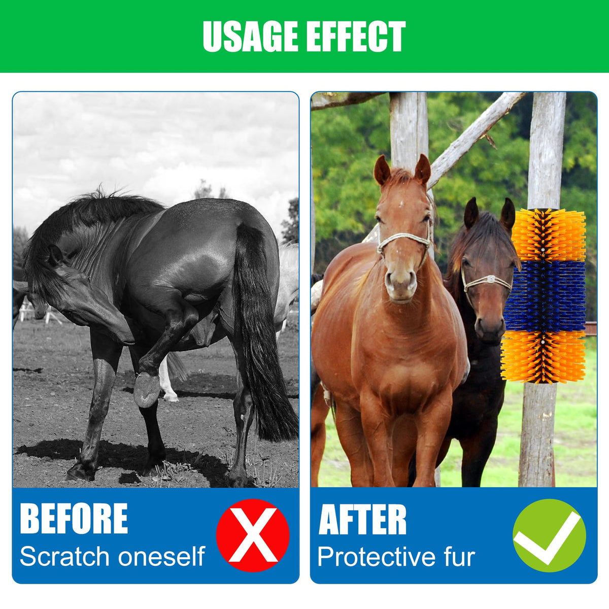 DiDiBirDi dense bristle brush soothes itching without damaging fur.