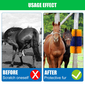 DiDiBirDi dense bristle brush soothes itching without damaging fur.