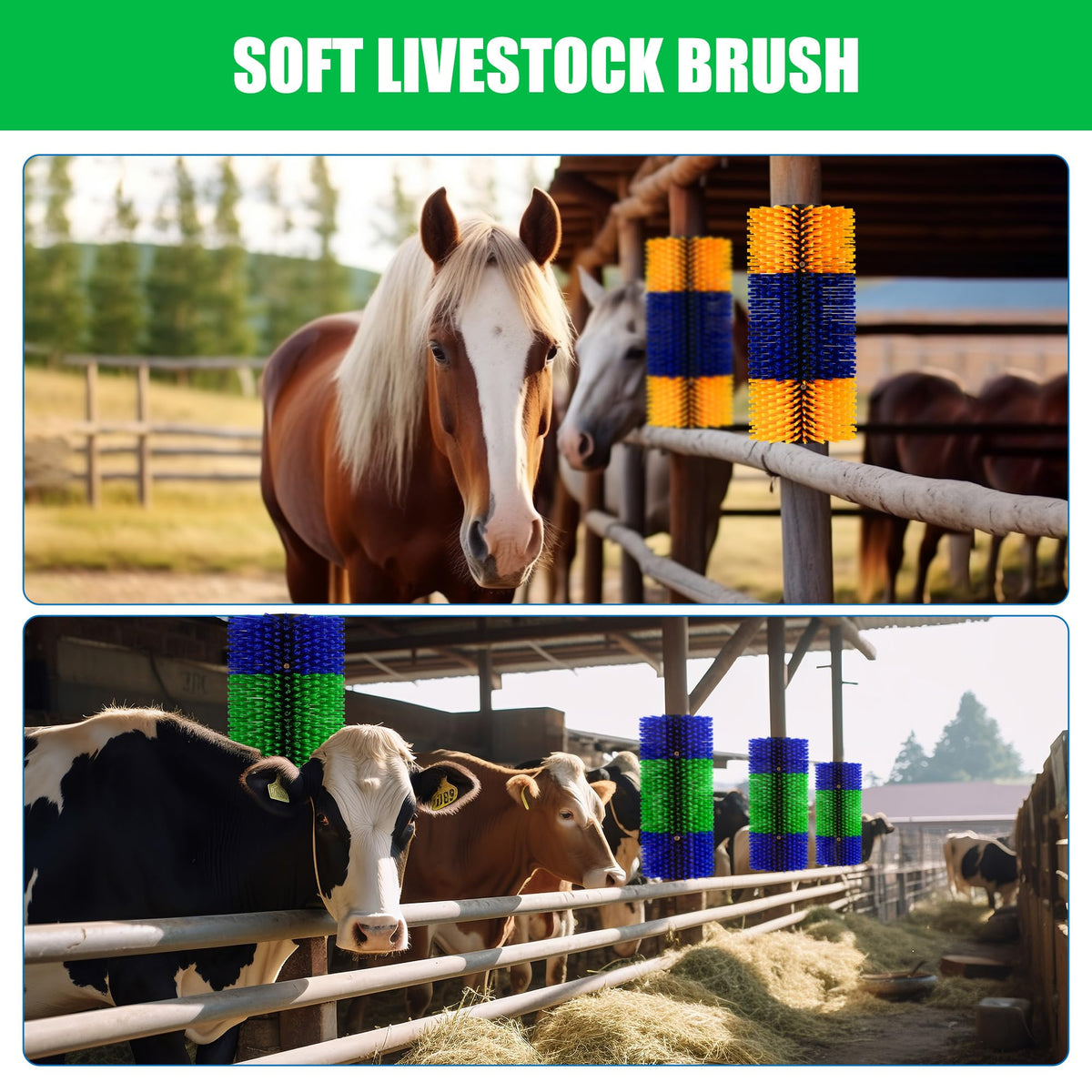 DiDiBirDi brush for pasture use supports regular grooming routines.
