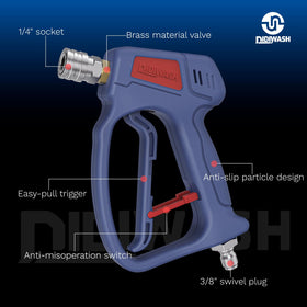 DiDiWash foam cannon compatibility enables thick, even foam coverage