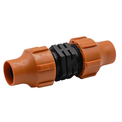 DIG C53 universal Nutlock coupling assembly showing secure drip irrigation connection.