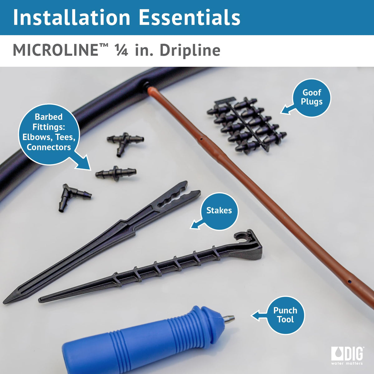 DIG ML-506B quarter-inch fittings compatibility enables flexible installation options.