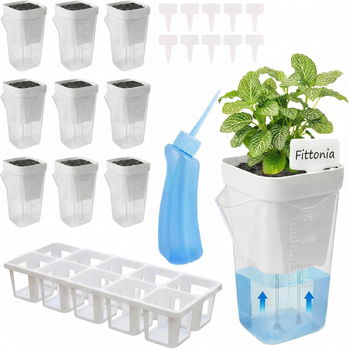DIGARDPRO self-watering pot 2.5-inch for compact indoor gardens and seed starting.